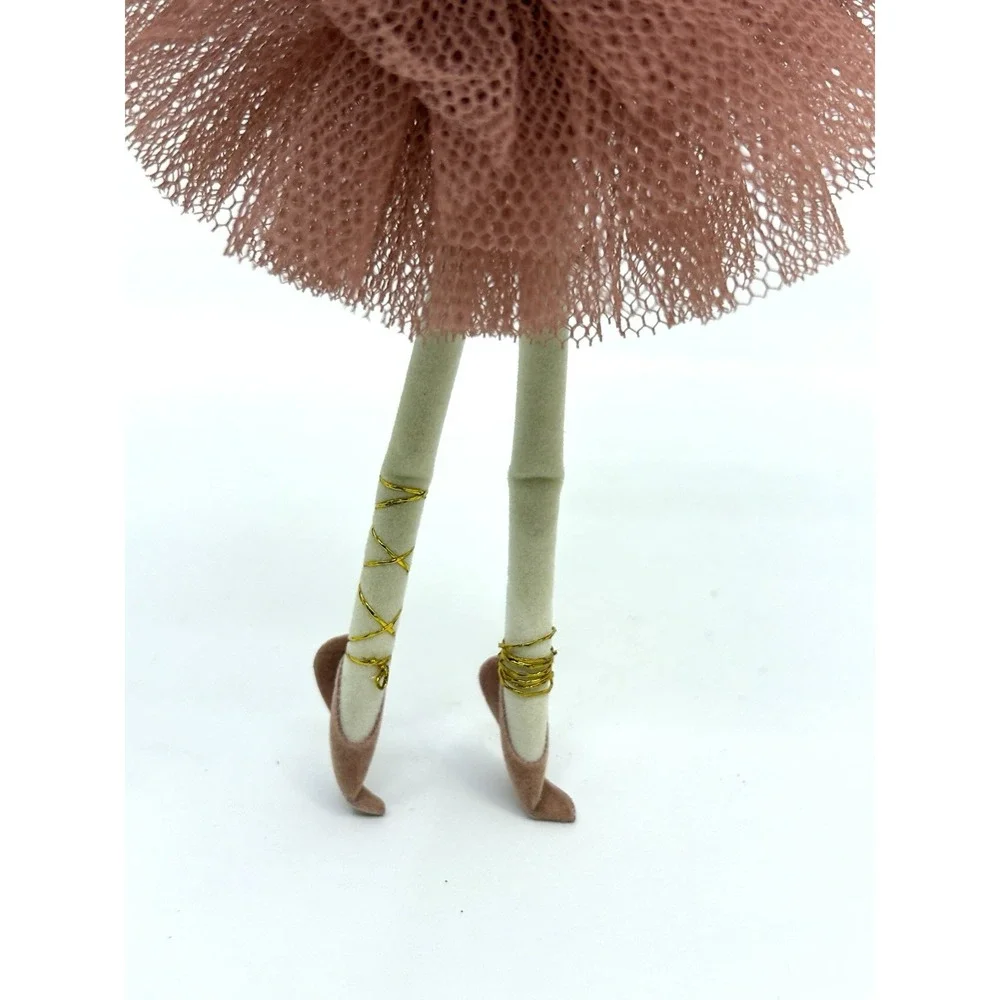 PORCELAIN HEAD Pink BALLERINA Christmas ORNAMENT
